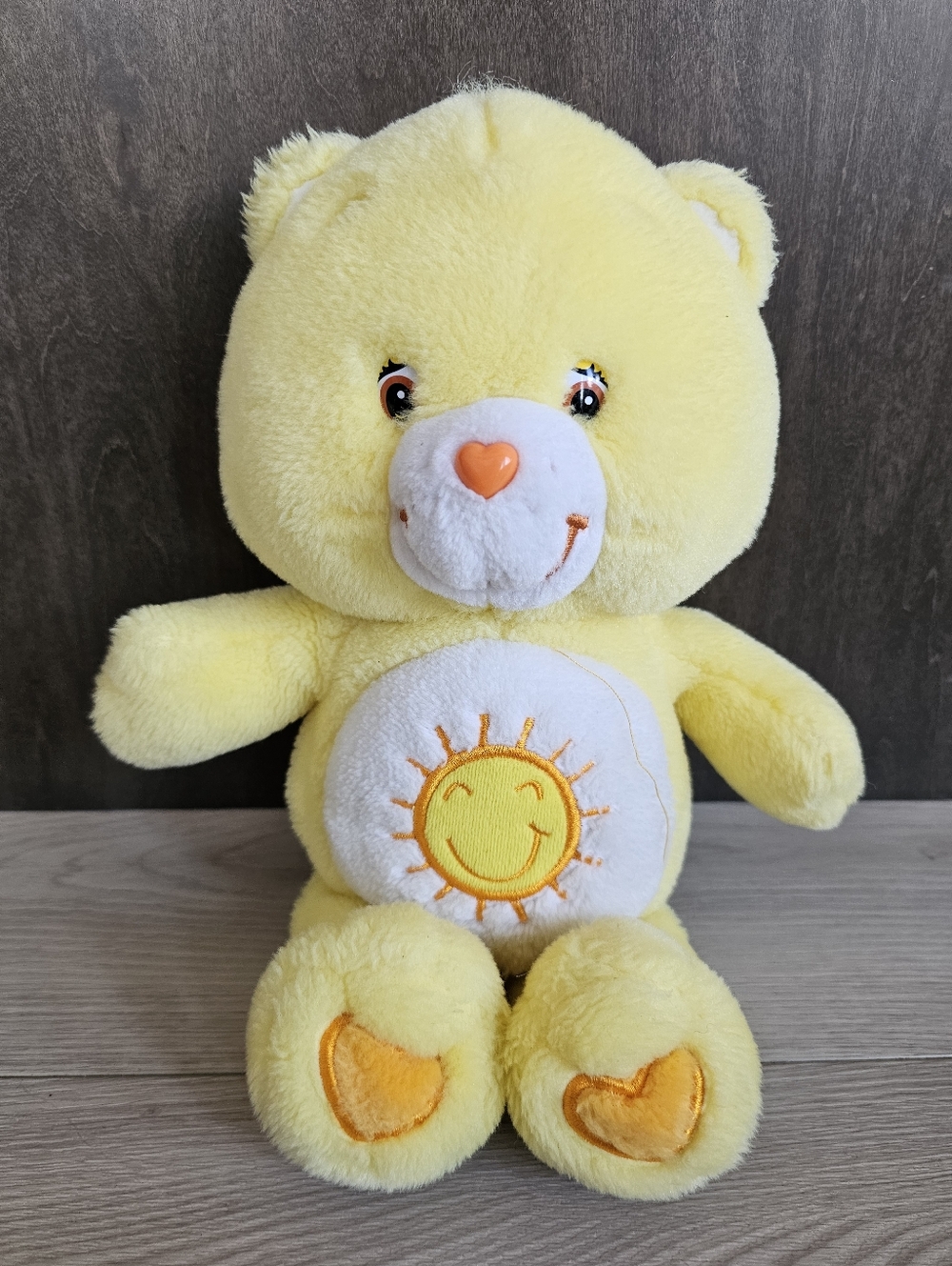Vintage 2000s Care Bear Funshine Plush 10" Bear